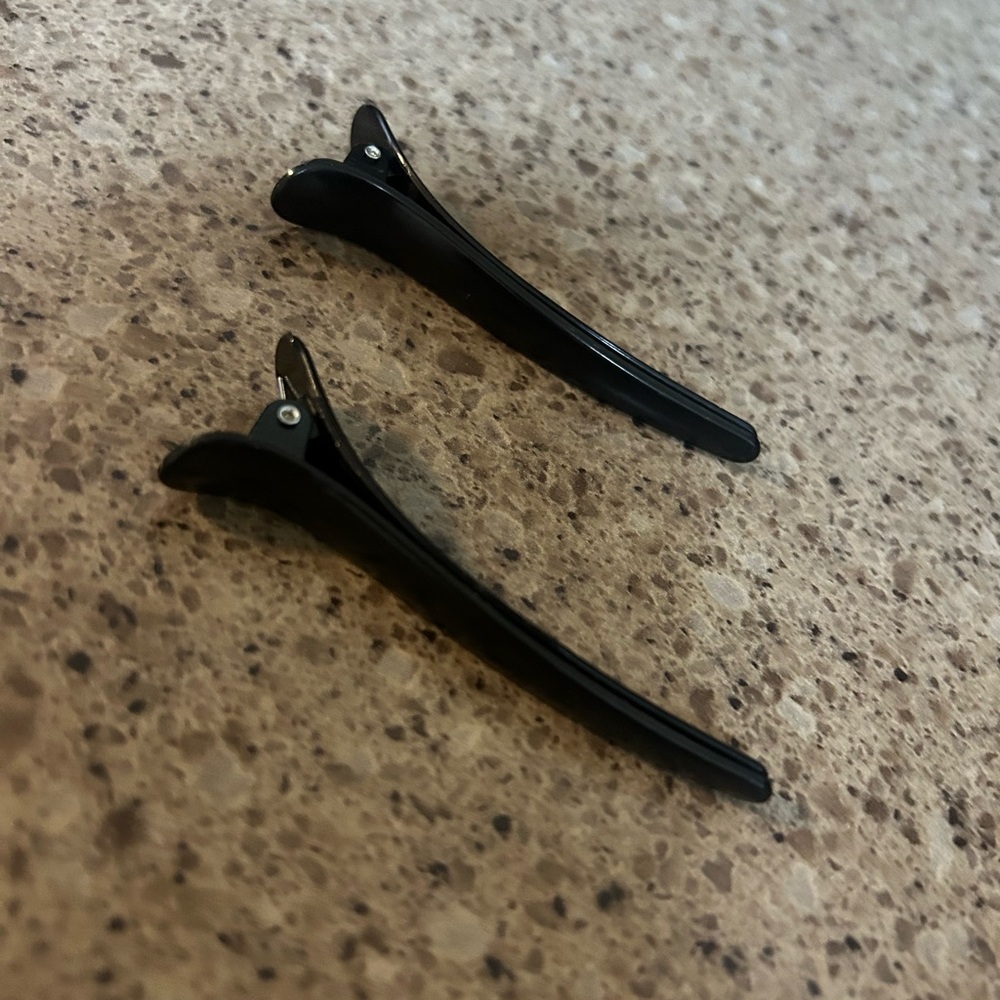 INK-EEZE | Black Hair Clips / Styling Hair Pins - Set of 2